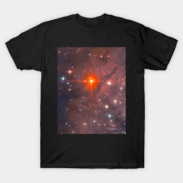 Red Star Blazing T-Shirt by MarkArTurner